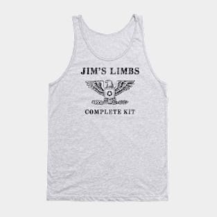 Jim's Black {stressed} Tank Top